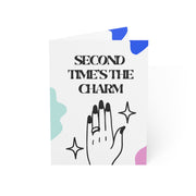 Second Time's The Charm! Engagement Card
