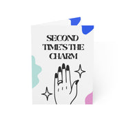 Second Time's The Charm! Engagement Card