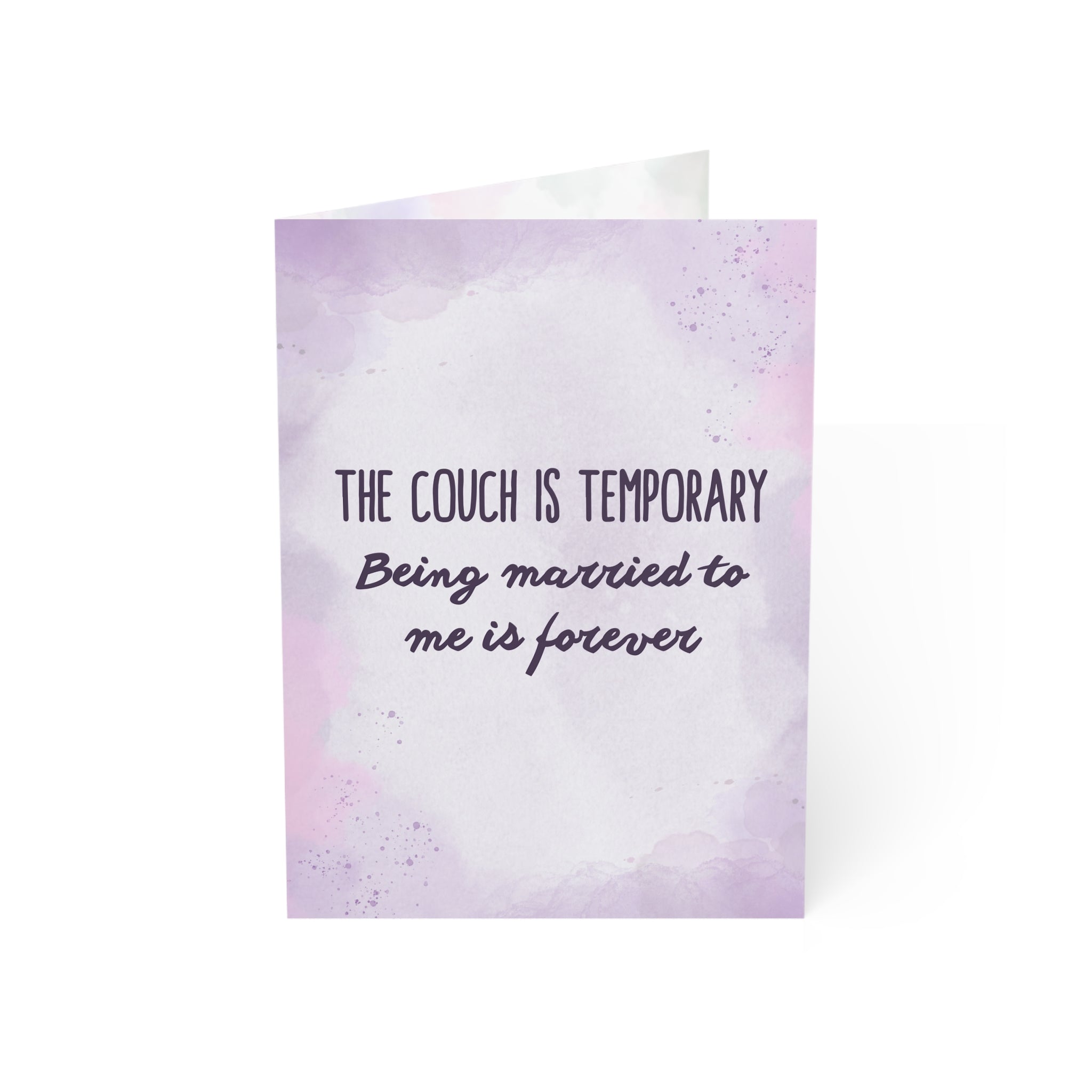The Couch is Temporary Valentine's Day Card